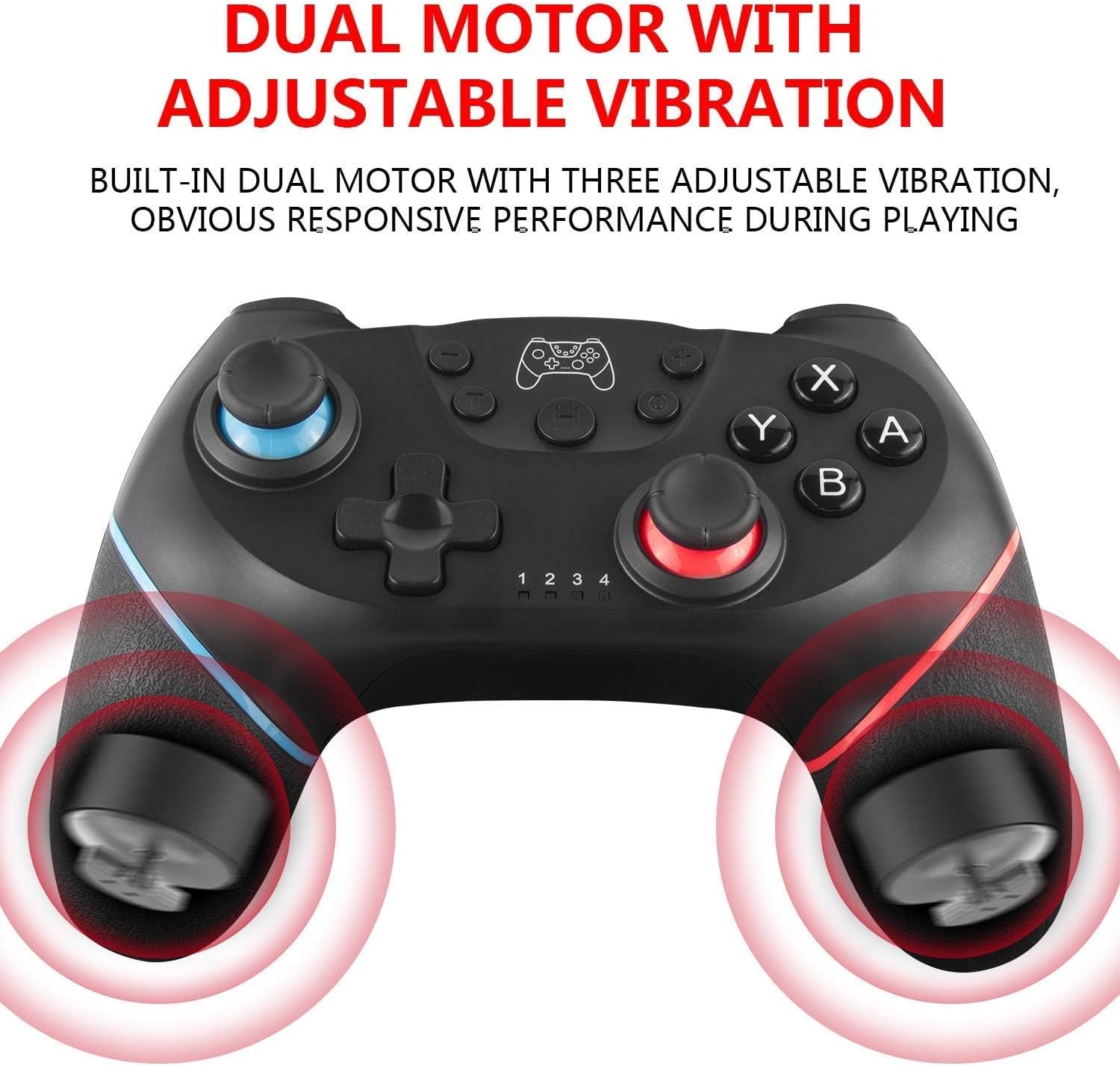 Upgraded Wireless Controller for Switch/Lite/OLED/Switch 2 Pro Controller for Switch Remote Joystick Gamepad Supports Wake up, Gyro Axis, Turbo, Dual Vibration and Screenshot Function - Image 4